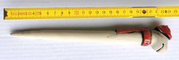 Wattwurm Gartenstecker - rot -  25 cm